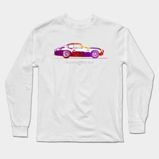 Aston Martin DB4 Gt Zagato 1960 - Colorful Watercolor Long Sleeve T-Shirt